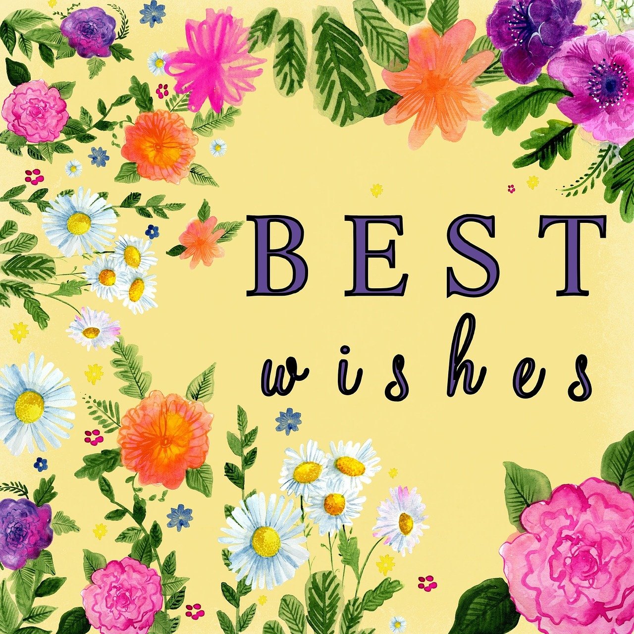 Best Wishes Yellow Flower · Free image on Pixabay